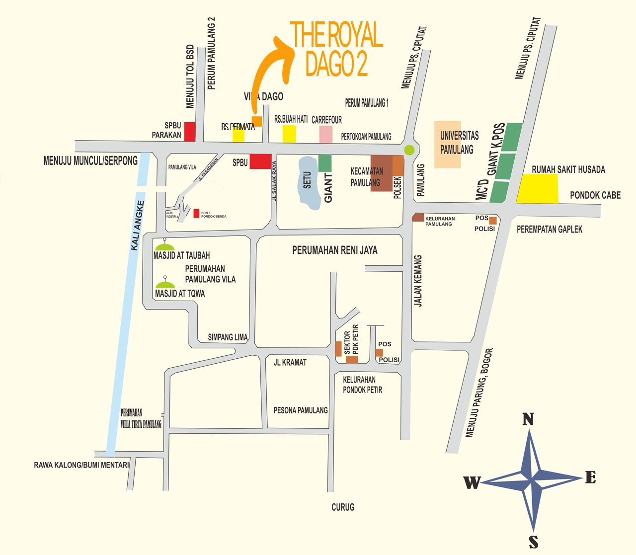 Peta Lokasi The Royal Dago 2