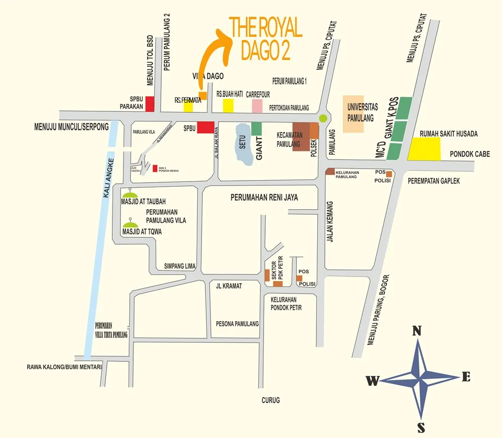 Peta Lokasi The Royal Dago 2
